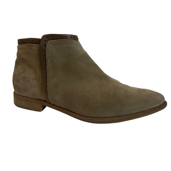 Italeau Miralda Brown Suede Ankle Booties - Picture 2 of 10